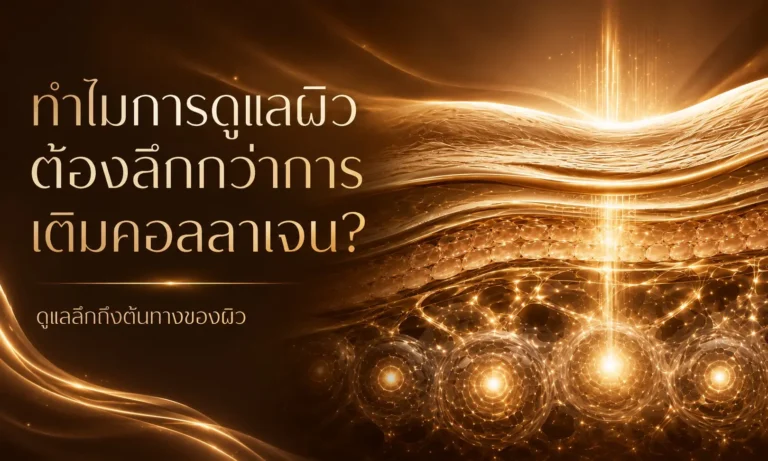 ทำไมการดูเเลผิวต้องลึกกว่าการเติมคอลลาเจน