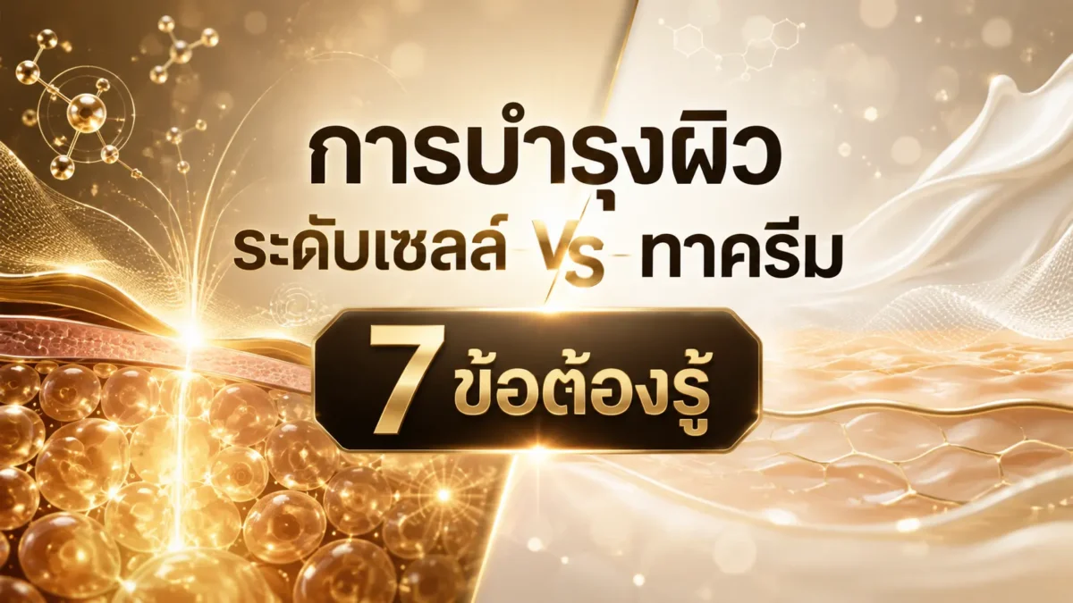 การบำรุงผิวระดับเซลล์ vs ทาครีม 7 ข้อต้องรู้