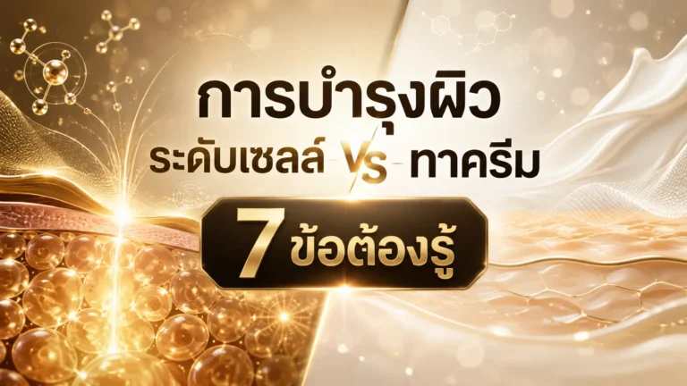 การบำรุงผิวระดับเซลล์ vs ทาครีม 7 ข้อต้องรู้