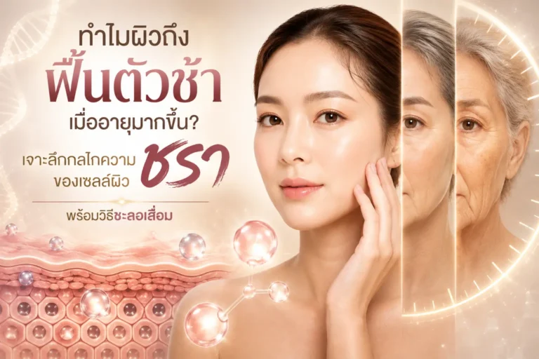 ทำไมผิวถึงฟื้นตัวช้าลงเมื่ออายุมากขึ้น เจาะลึกกลไกความชราของเซลล์ผิว