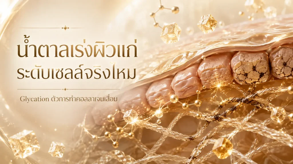 น้ำตาลเร่งผิวแก่ระดับเซลล์จริงไหม